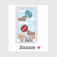 Sticker en vinyle indigène des chanteurs