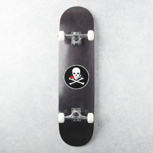 Sticker en vinyle jolly roger (Rose)