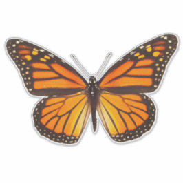 Sticker en vinyle Monarque papillon 14"