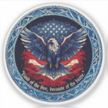 Sticker en vinyle personnalisé Patriot