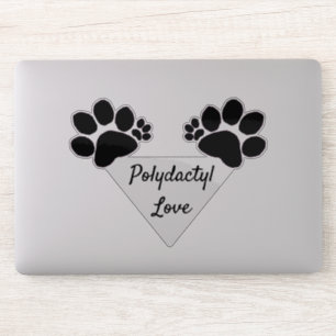 Sticker en vinyle - Polydactyl Love