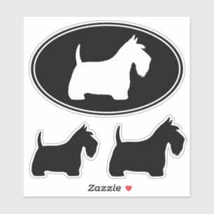 Sticker en vinyle pour chiens écossais Terrier Sco