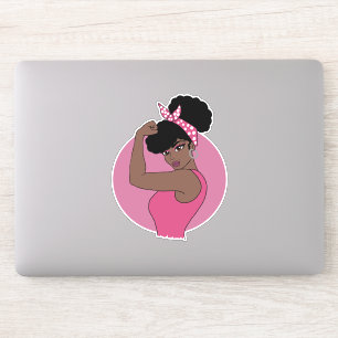 Sticker en vinyle pour femme noire forte