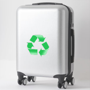 Sticker en vinyle pour symbole de recyclage