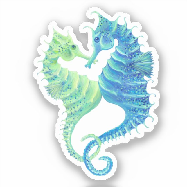 Sticker en vinyle Seahorse (Recto)