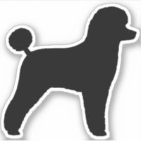 Sticker en Vinyle Silhouette pour chien de canicul