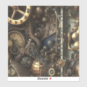 Sticker en vinyle Steampunk Art