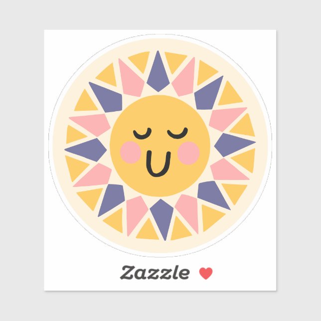 Sticker en vinyle Sunset (Feuille)