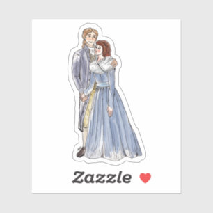 Sticker en vinyle sur mesure Lucas et Julia