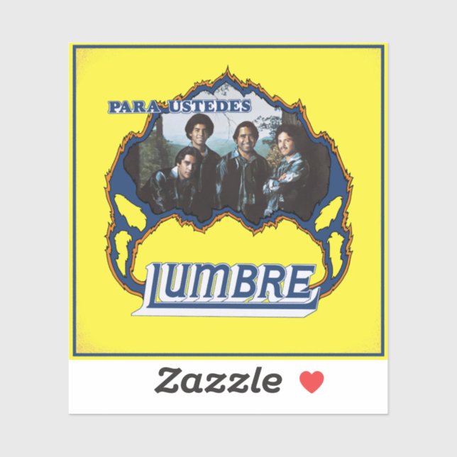 Sticker en vinyle sur mesure Lumbre (Feuille)