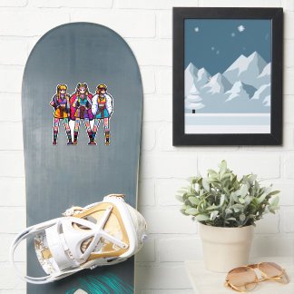 Sticker en vinyle taillé sur mesure : trois femmes