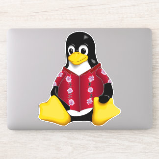 Sticker en vinyle Tux décontracté