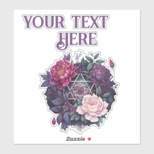 Sticker en vinyle Wiccan Lavender Pyrénées Pentacl