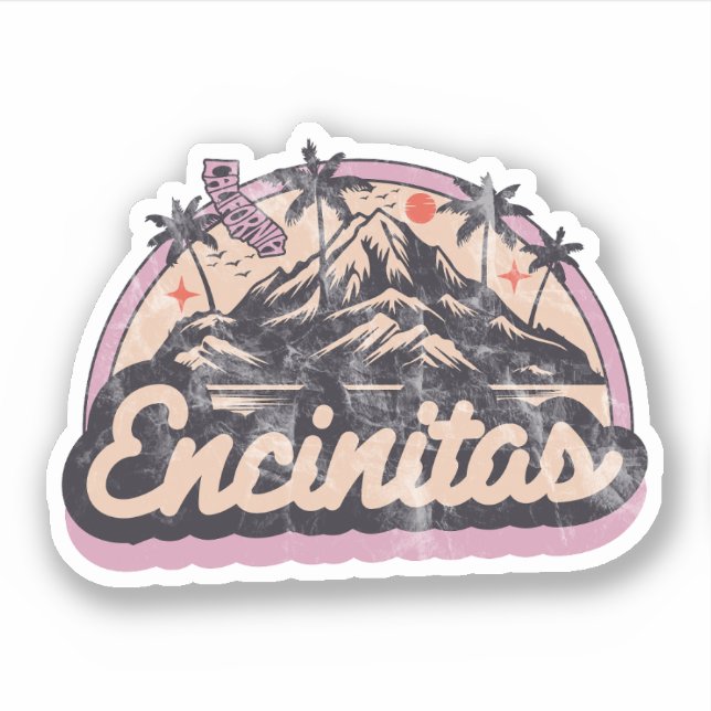 Sticker Encinitas, Californie (Devant)