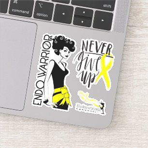 Sticker ENDOWARRIOR NE RENONCE JAMAIS À L'ÉTIQUETTE Viny