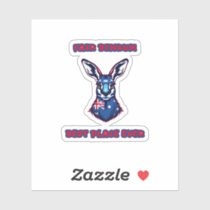 Sticker Endroit super sympa, vraiment Australien fier