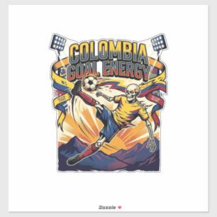 Sticker Énergie de but Colombie Skeleton Striker Nations C