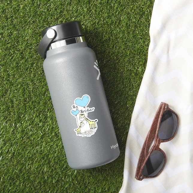 Sticker Enfants Big Brother Cute Giraffes Idée cadeau Todd (HydroFlask Insitu)