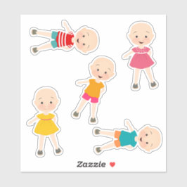 Sticker Enfants sans chandails Set 2