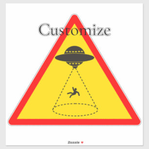 Sticker Enlèvement d'Alien UFO Thunder_Cove