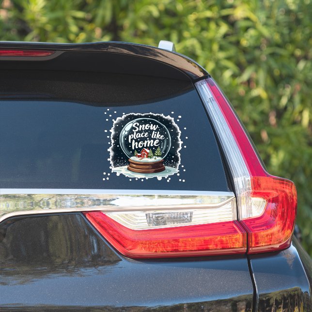 Sticker Enneigement comme maison vacances Citation (Côté voiture)