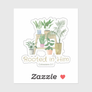 Sticker Enraciné en lui Plantes