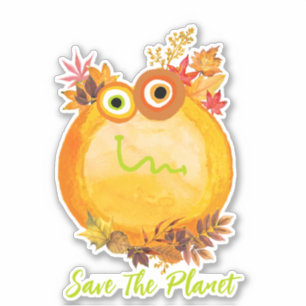Sticker Enregistrer L'Autocollant Planète