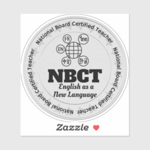 Sticker Enseignant du NBCT L'anglais comme nouvelle langue