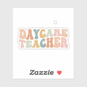 Sticker Enseignant en garderie, Fournisseur de garderies, 