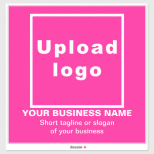 Sticker Enseigne commerciale sur vinyle carré grand rose