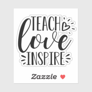 Sticker Enseigner l'inspiration d'amour   Appréciation de 