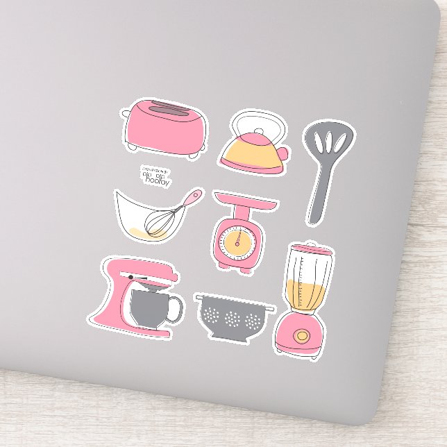 Sticker Ensemble d'autocollants Appareils de cuisine Cuiss (Détail)