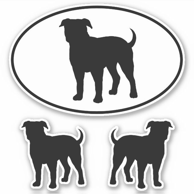 Sticker Ensemble d'autocollants en vinyle pour chien de ta (Devant)