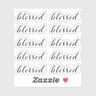 Sticker Ensemble de 10 - BÉNÉFICIÉ de typographie de scrip
