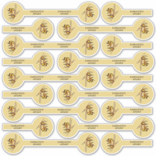 Sticker Ensemble de 27 Photo / Logo Honey Bee Security Lid