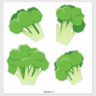 Sticker Ensemble de brocoli vert