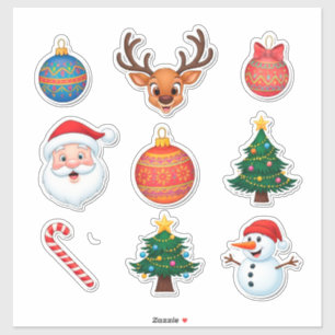 Sticker Ensemble festif de Noël