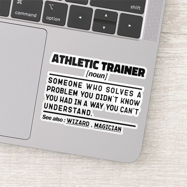 Sticker Entraîneur sportif Noun Définition Formation Cool (Détail)