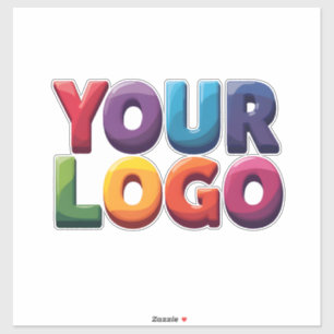 Sticker Entreprise de logo et de texte personnalisés simpl