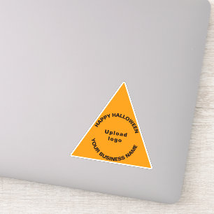 Sticker Entreprise Halloween Orange Couleur Triangle Vinyl