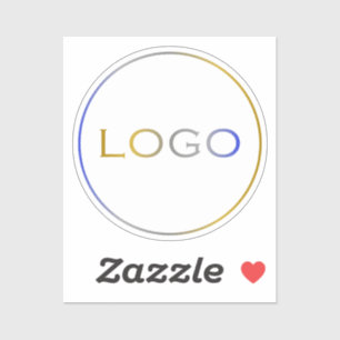 Sticker Entreprise Personnalisée Grand logo rond Simple