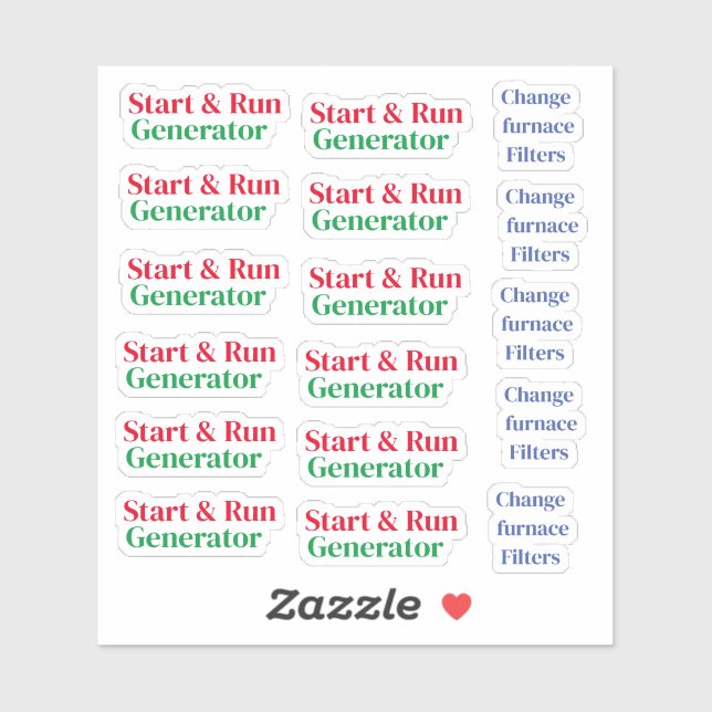 Sticker entretien à domicile (Feuille)