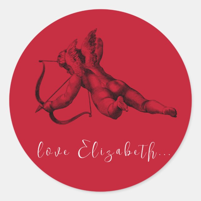 STICKER ENVELOPE SEAL : CUPID (Devant)