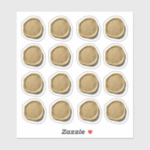 Sticker Enveloppe 16 Mariages Faux Gold Wax Seal
