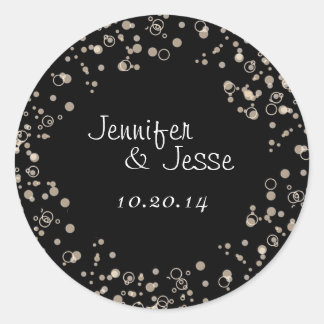 Sticker Enveloppe Bubbles Champagne