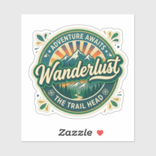 Sticker Envie de voyage La piste à suivre – Rétro vintage