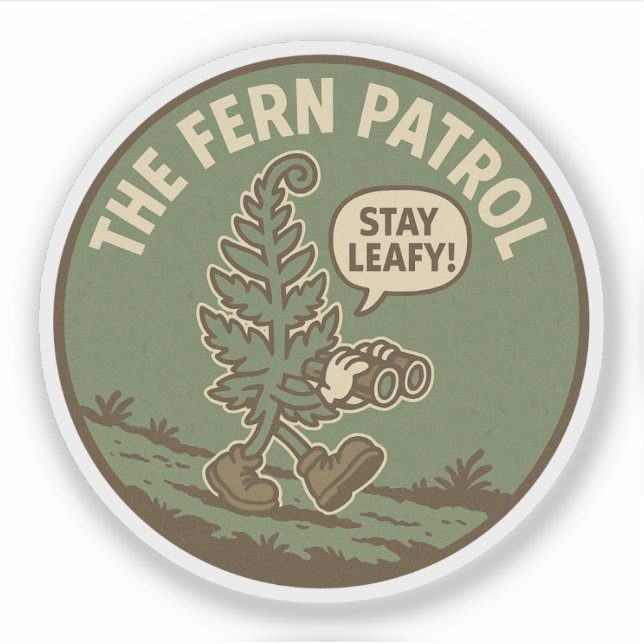 Sticker Environmentalist Plant Lover Binoculars (Devant)