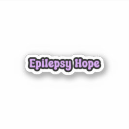 Sticker Epilepsie Hope Purple Epilepsie Sensibilisation