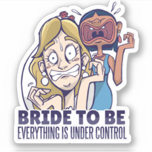 Sticker Epouse Drôle D'Être Tout Est Sous Contrôle Cadeau