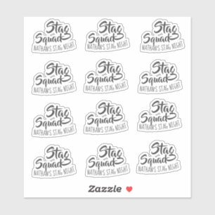 Sticker Équipe de Bachelor Personnalisée Enterrement de Vi